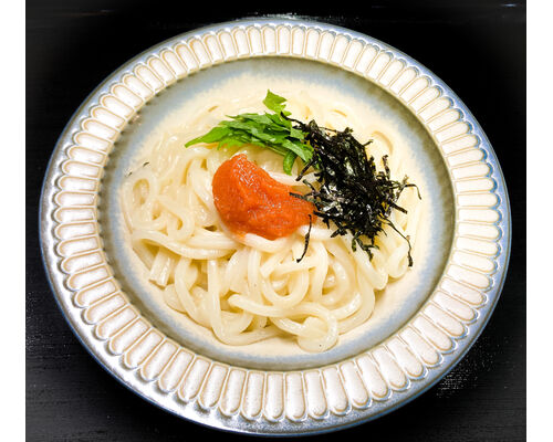 明太クリームうどん