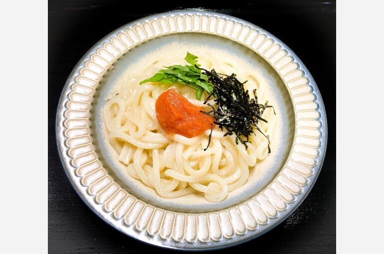 明太クリームうどん